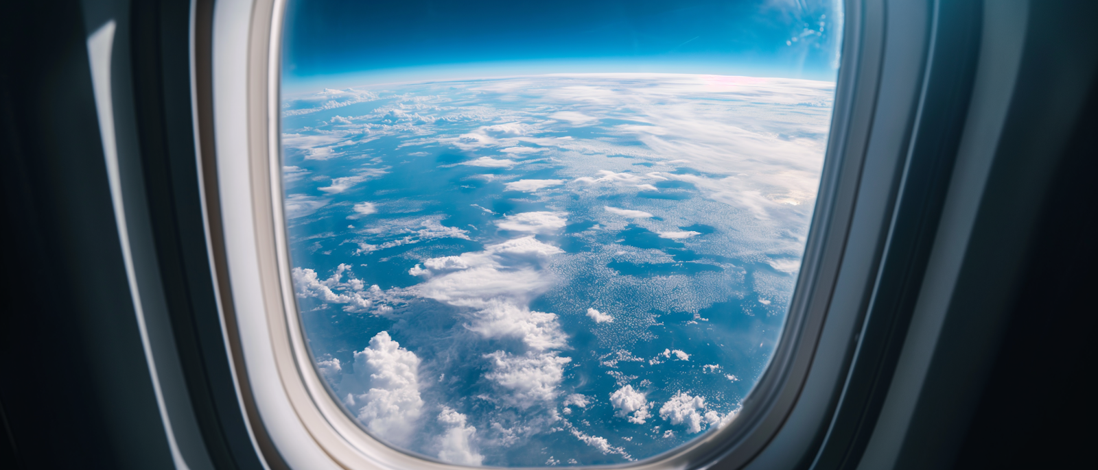 Clouds over the earth seen from high altitude